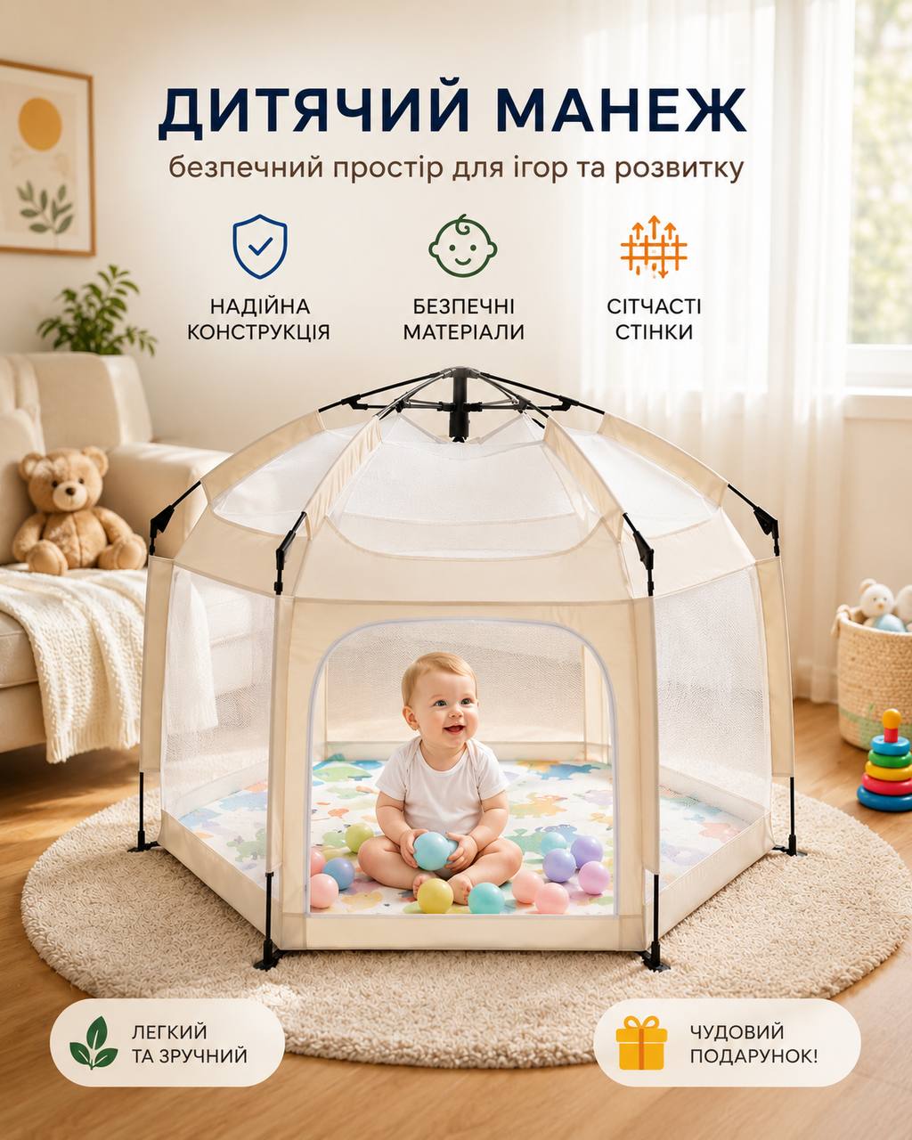 Автоматична палатка - манеж